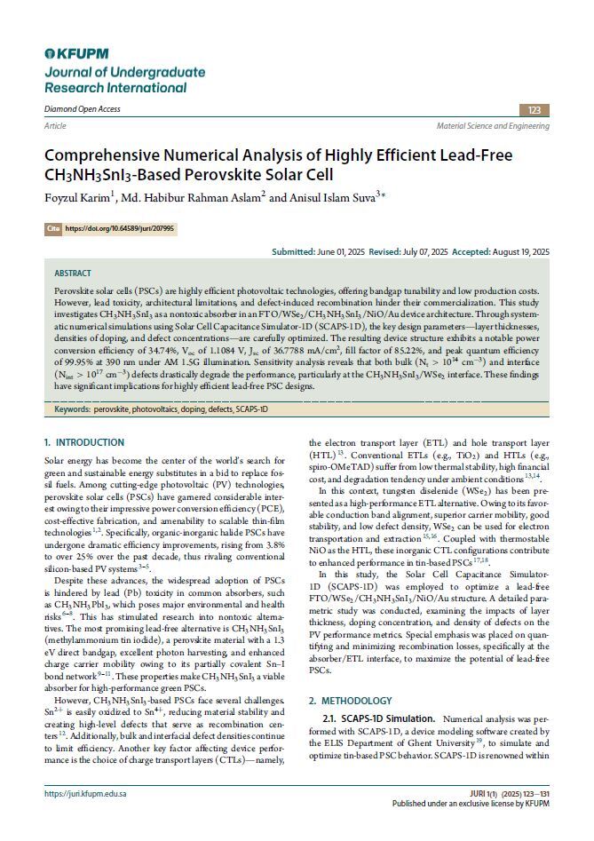Figure from article: Comprehensive Numerical...