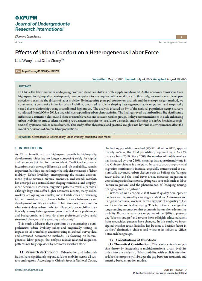 Figure from article: Effects of Urban Comfort on...