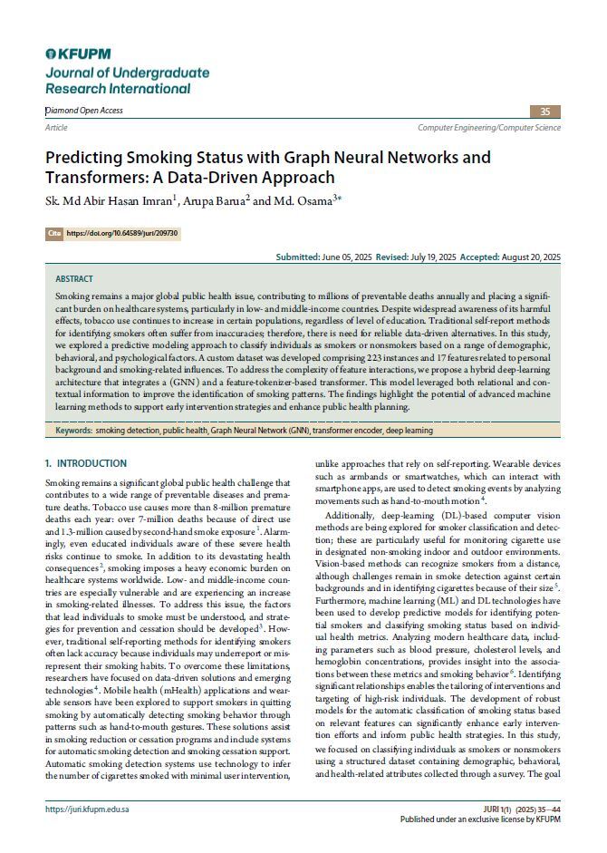 Figure from article: Predicting Smoking Status...