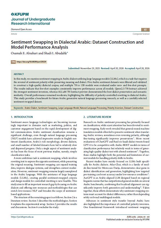 Figure from article: Sentiment Swapping in...