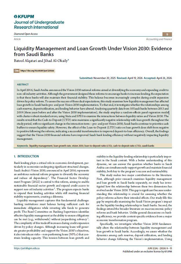 Figure from article: Liquidity Management and...