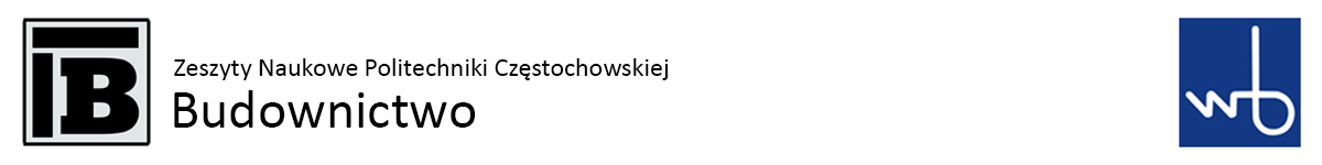 Logo czasopisma Zeszyty Naukowe Politechniki Częstochowskiej seria Budownictwo
